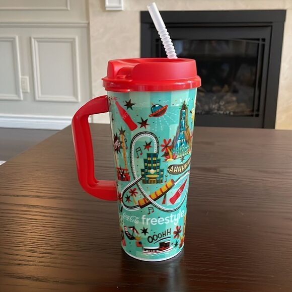 Universal Orlando Resort Large Drink Tumbler with Straw Excellent Condition 11” - Picture 3 of 6